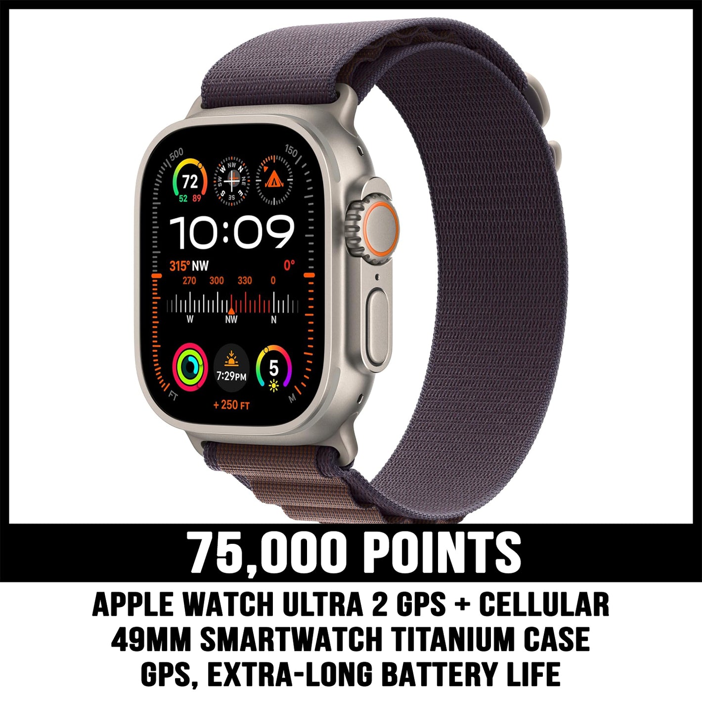 Apple Watch Ultra 2 prize for 75000 points