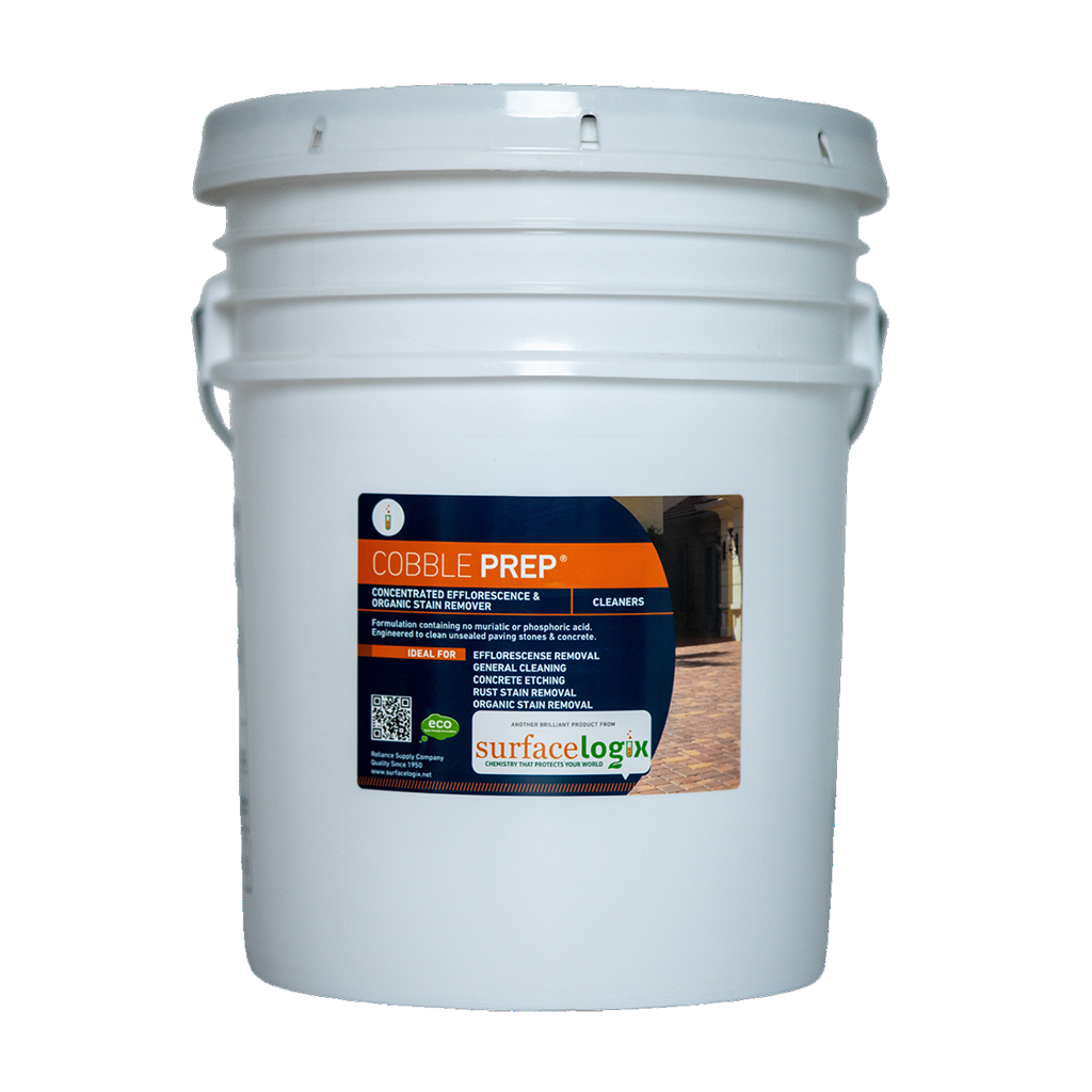 Surface Logix Cobble Prep eco-friendly organic stain remover for concrete 5 gallon bucket