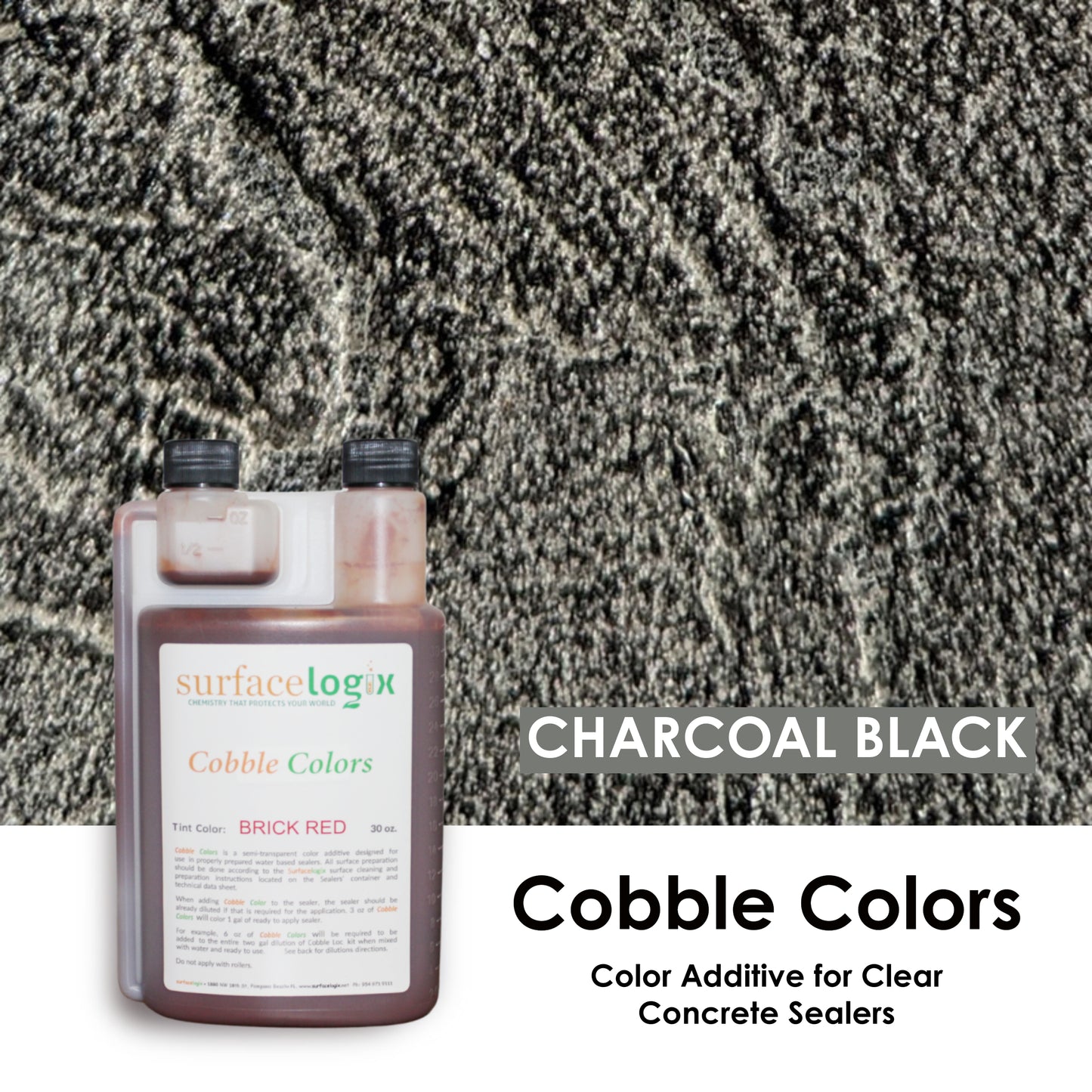 Cobble™ Colors - Color Additive for Clear Concrete Sealers