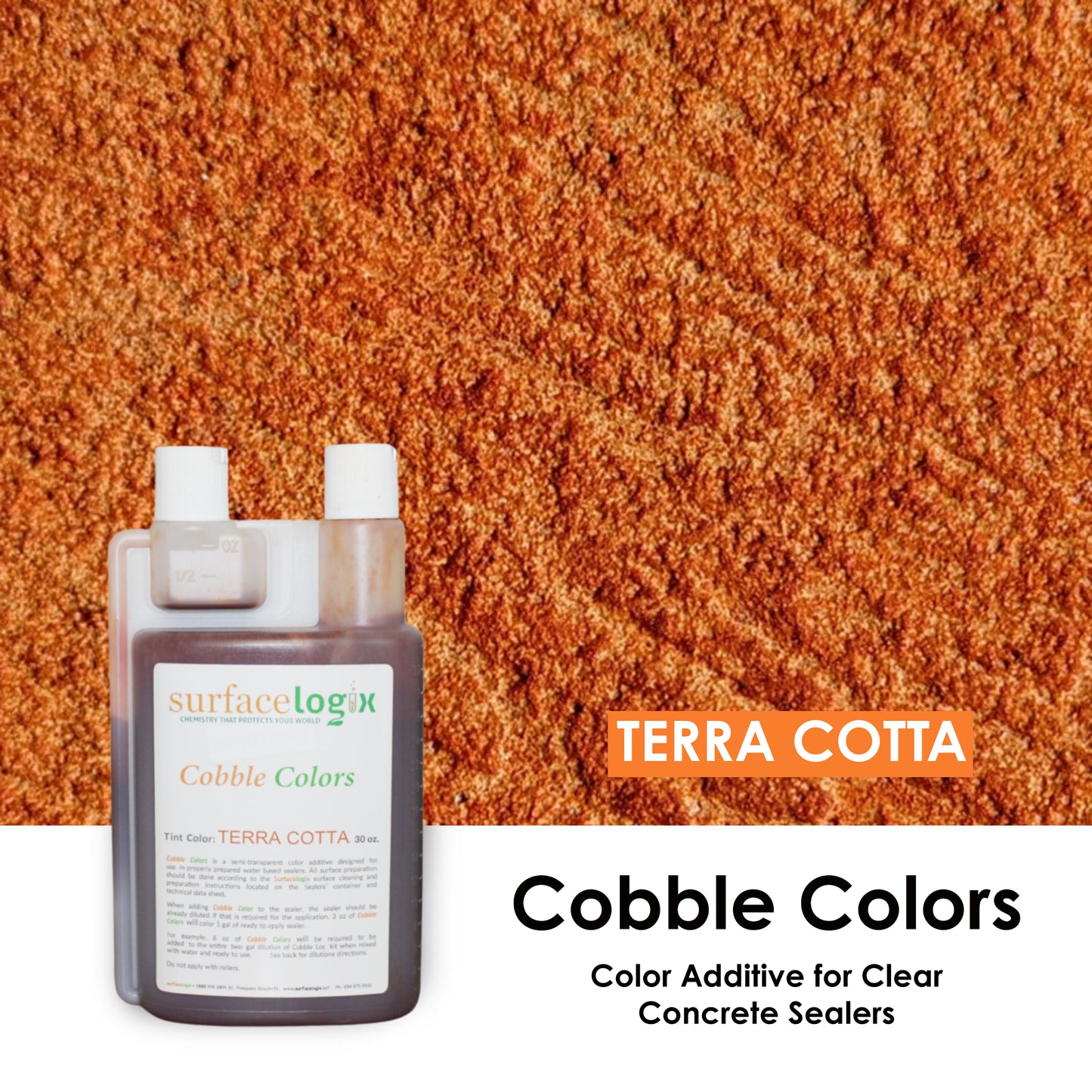 Cobble™ Colors - Color Additive for Clear Concrete Sealers