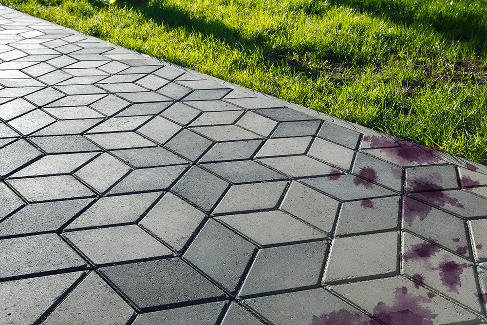 How to get Berry stains off paver Driveway