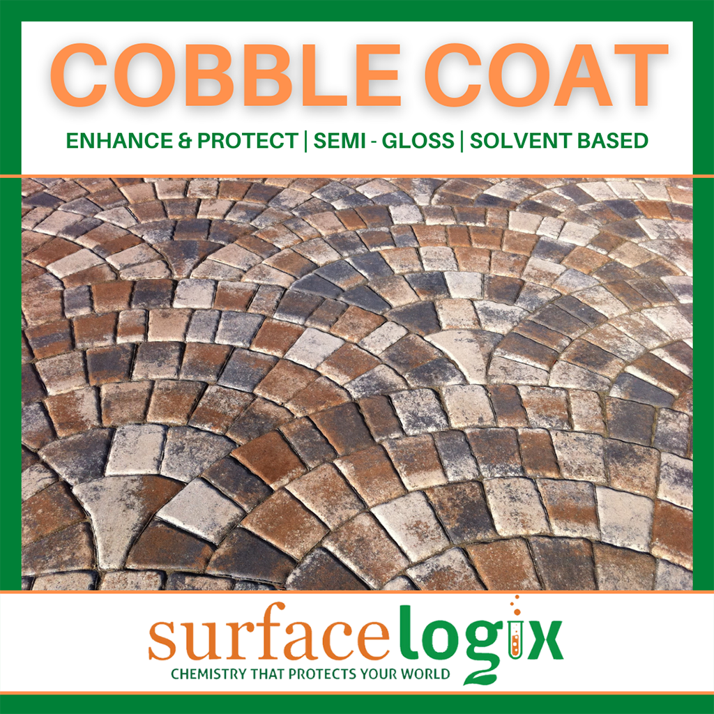 Cobble Coat Wet Look Semi Gloss Clear Sealer on pavers
