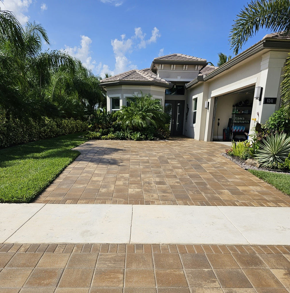 Surfacelogix Cobble Loc High Gloss on driveway hi-gloss sealer