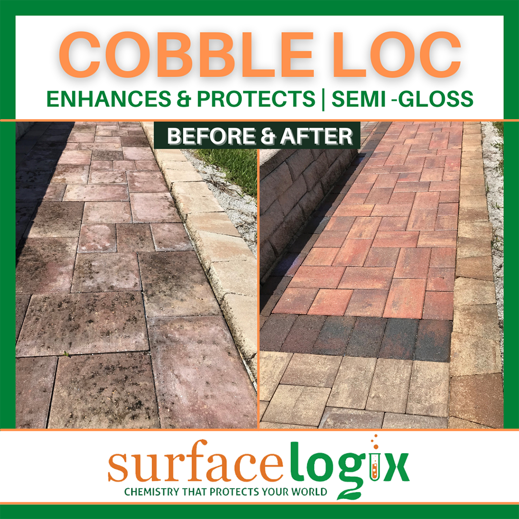 Cobble Loc Paver Sealer Semi Gloss on pavers infographic 1