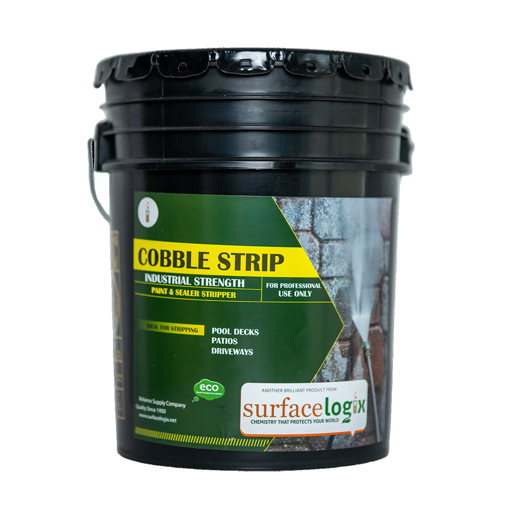 Cobble Strip Industrial Strength Paint and Sealer Stripper for pool desck, patios, driveways - 5 Gallon Bucket
