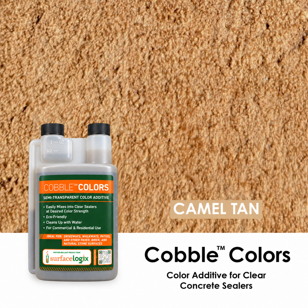 Cobble™ Colors - Color Additive for Clear Concrete Sealers