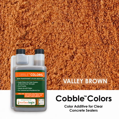 Cobble™ Colors - Color Additive for Clear Concrete Sealers