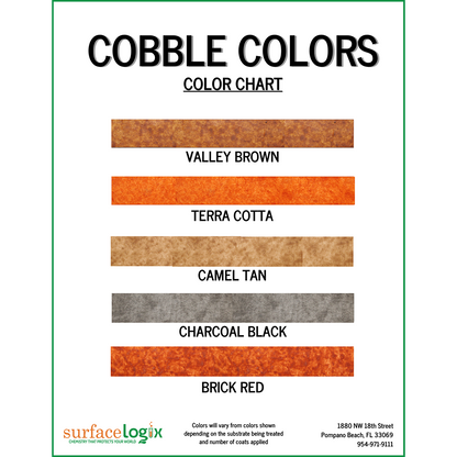 Surfacelogix Cobble Colors Color Chart