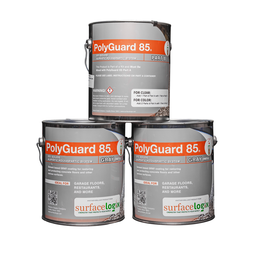 PolyGuard 85 Base - Tinted Base Coat for Polyaspartic Floor Coating