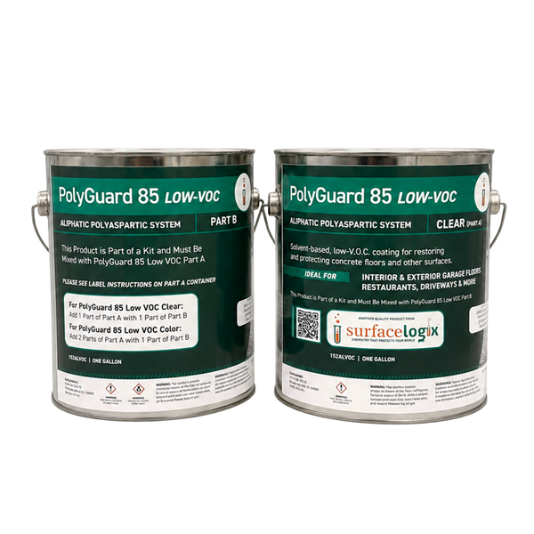 PolyGuard 85 Low-VOC Polyaspartic Clear Top Coat – Surfacelogix