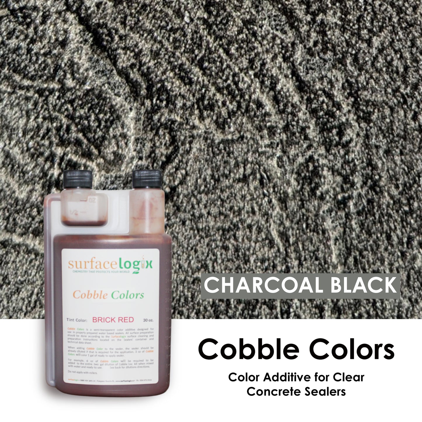 Cobble Colors - Color Additive for Clear Concrete Sealers