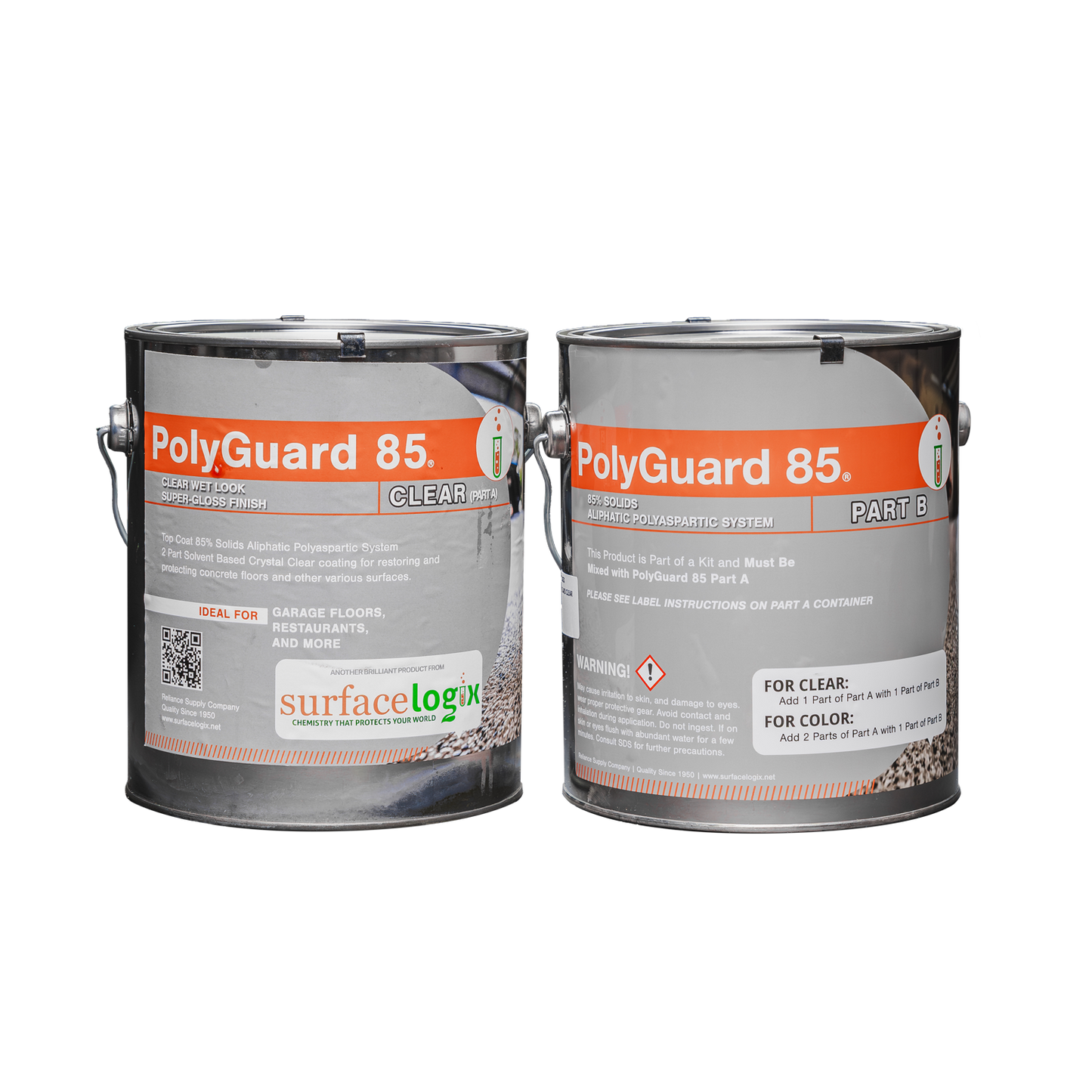 PolyGuard 85 Clear - Top Coat Sealer for Polyaspartic Floor Coating