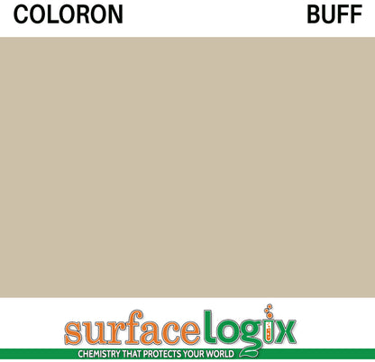 Buff Coloron is solvent based colored sealer made to penetrate concrete. 30 custom colors available. Highly resistant to acids, oils, and tire marking on paver walkways, driveways, patios, garage floors, and pool decks. Coloron has been widely recognized as the best in decorative concrete protection since the 1960’s. 