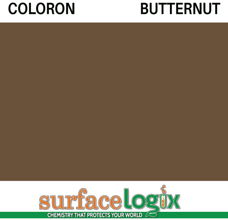 Butternut Coloron is solvent based colored sealer made to penetrate concrete. 30 custom colors available. Highly resistant to acids, oils, and tire marking on paver walkways, driveways, patios, garage floors, and pool decks. Coloron has been widely recognized as the best in decorative concrete protection since the 1960’s. 