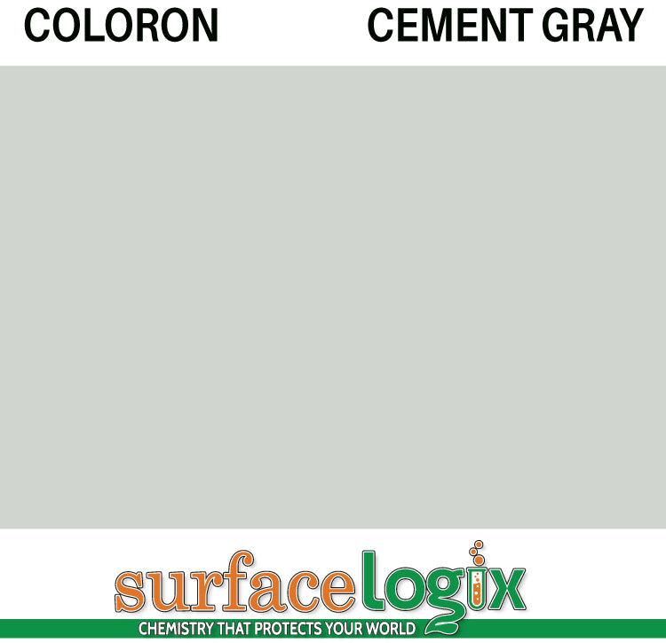 Cement Gray Coloron is solvent based colored sealer made to penetrate concrete. 30 custom colors available. Highly resistant to acids, oils, and tire marking on paver walkways, driveways, patios, garage floors, and pool decks. Coloron has been widely recognized as the best in decorative concrete protection since the 1960’s. 