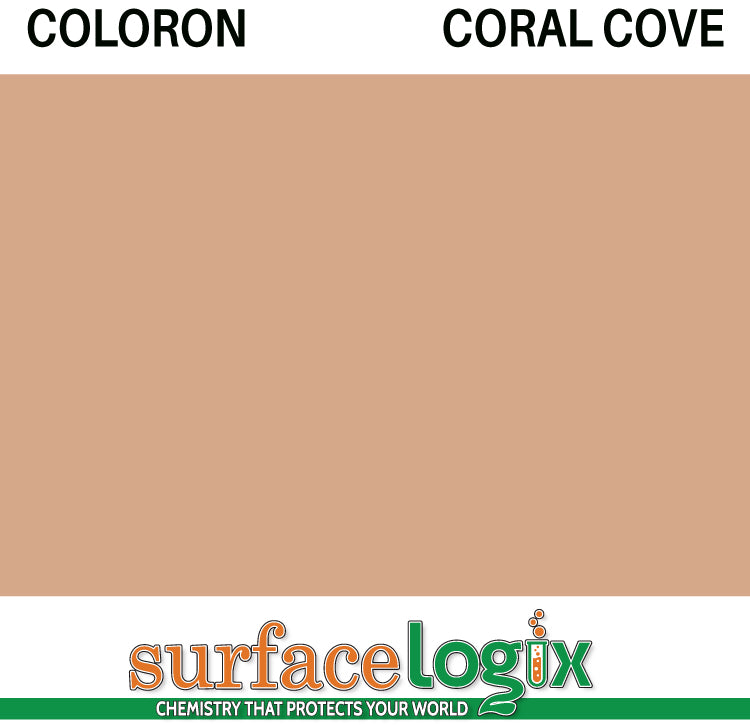 Coral Cove Coloron is solvent based colored sealer made to penetrate concrete. 30 custom colors available. Highly resistant to acids, oils, and tire marking on paver walkways, driveways, patios, garage floors, and pool decks. Coloron has been widely recognized as the best in decorative concrete protection since the 1960’s. 