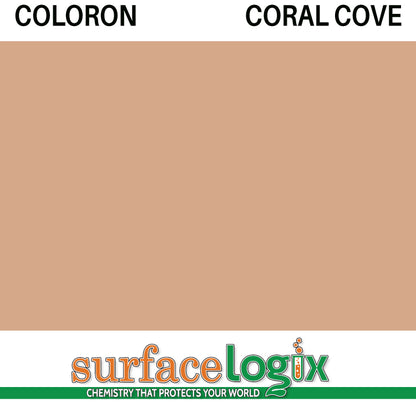 Coral Cove Coloron is solvent based colored sealer made to penetrate concrete. 30 custom colors available. Highly resistant to acids, oils, and tire marking on paver walkways, driveways, patios, garage floors, and pool decks. Coloron has been widely recognized as the best in decorative concrete protection since the 1960’s. 