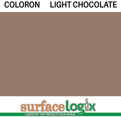 Light Chocolate Coloron is solvent based colored sealer made to penetrate concrete. 30 custom colors available. Highly resistant to acids, oils, and tire marking on paver walkways, driveways, patios, garage floors, and pool decks. Coloron has been widely recognized as the best in decorative concrete protection since the 1960’s. 