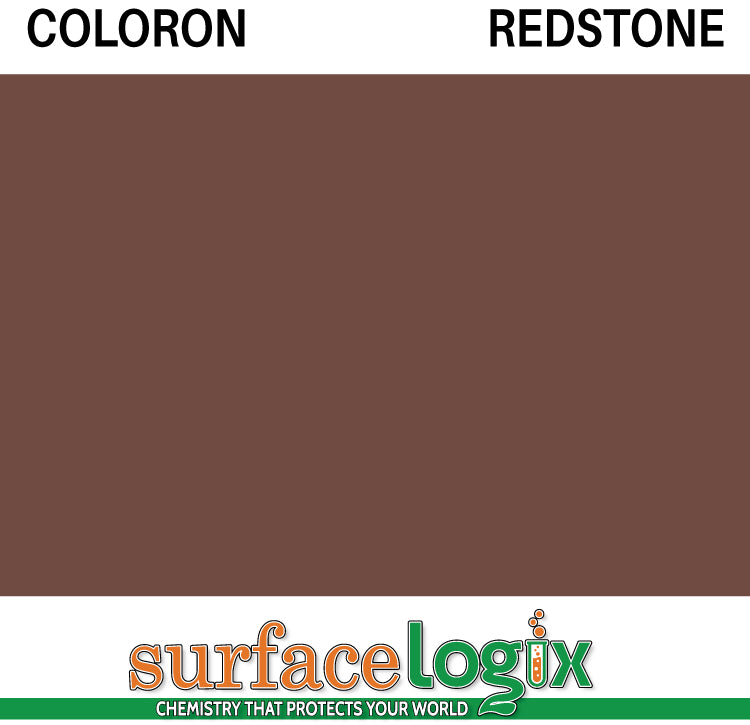 Redstone Coloron is solvent based colored sealer made to penetrate concrete. 30 custom colors available. Highly resistant to acids, oils, and tire marking on paver walkways, driveways, patios, garage floors, and pool decks. Coloron has been widely recognized as the best in decorative concrete protection since the 1960’s. 